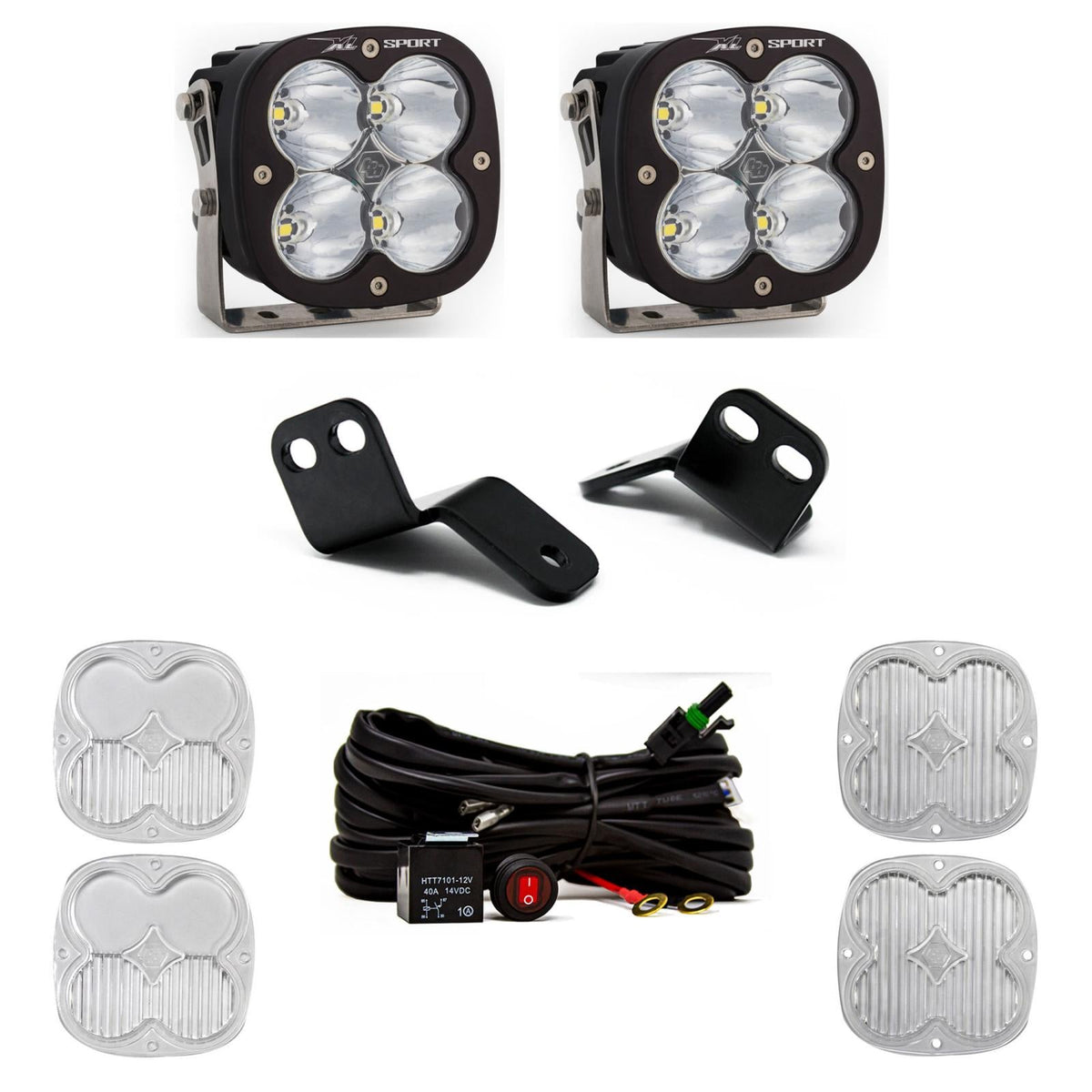 XL Sport A-Pillar Kit 18-22 Wildcat XX Driving/Combo Clear Baja Designs - 447829