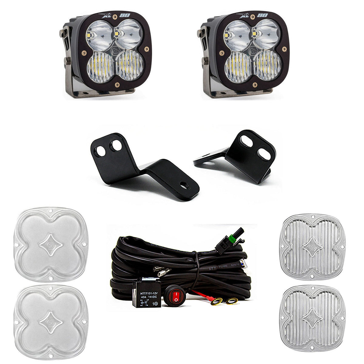 XL80 A-Pillar Kit 18-22 Wildcat XX Driving/Combo Clear Baja Designs - 447831