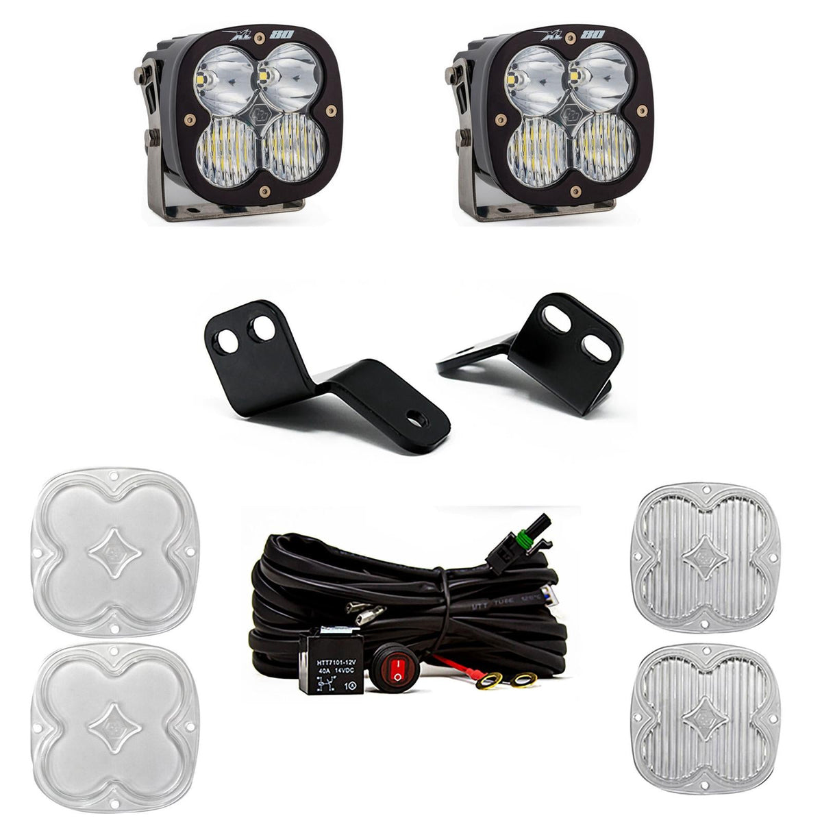 XL80 A-Pillar Kit 18-22 Wildcat XX Driving/Combo Clear Baja Designs - 447831