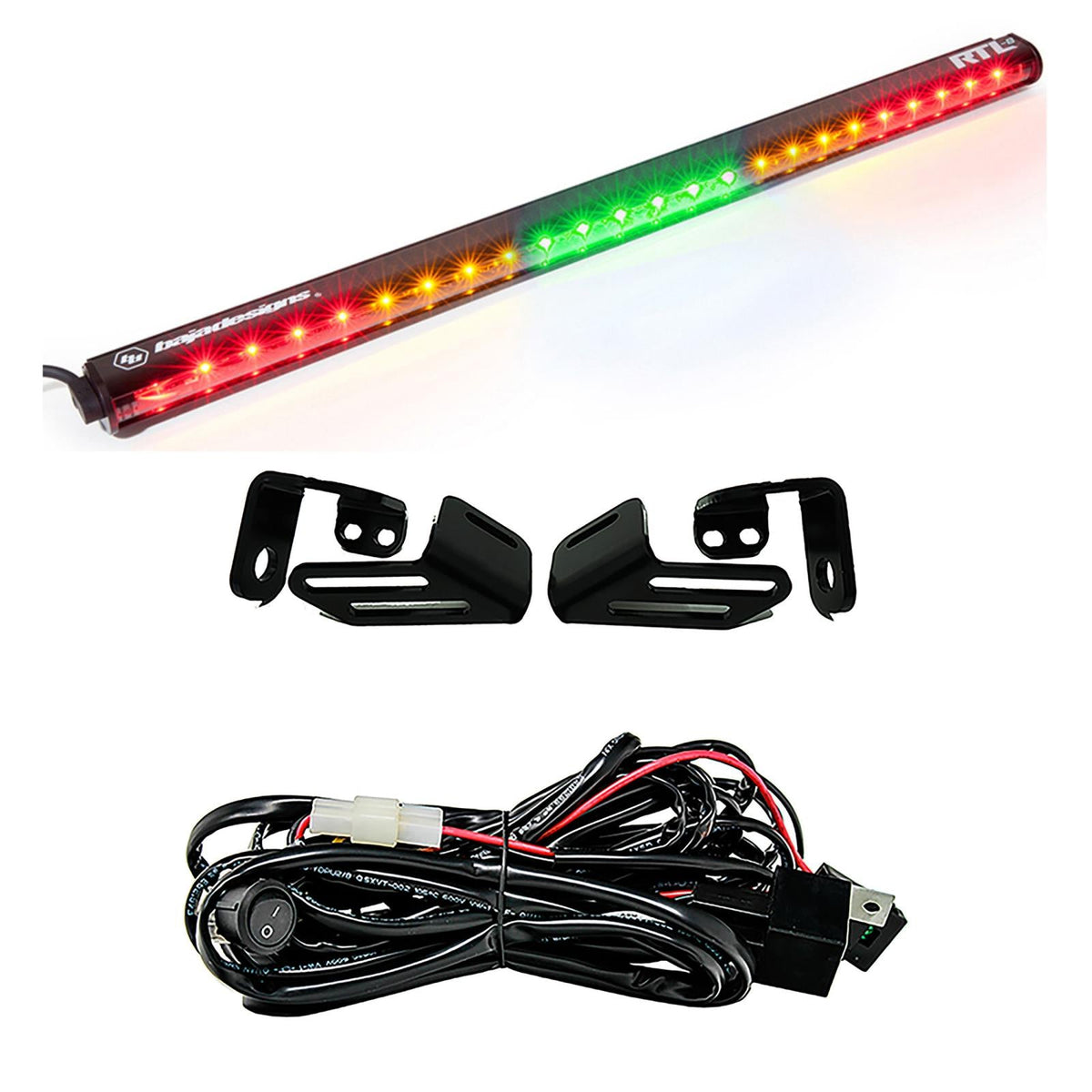 RTL 30 inch Rear Tail Light Kit 18 Wildcat XX Green No Turn Signal Baja Designs - 447835
