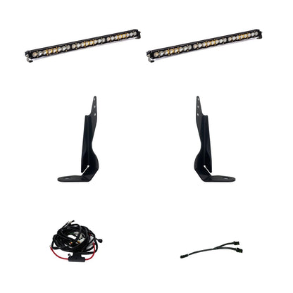 GMC 2500/3500 2020-On Behind Grill Kit Dual S8 Baja Designs - 447854