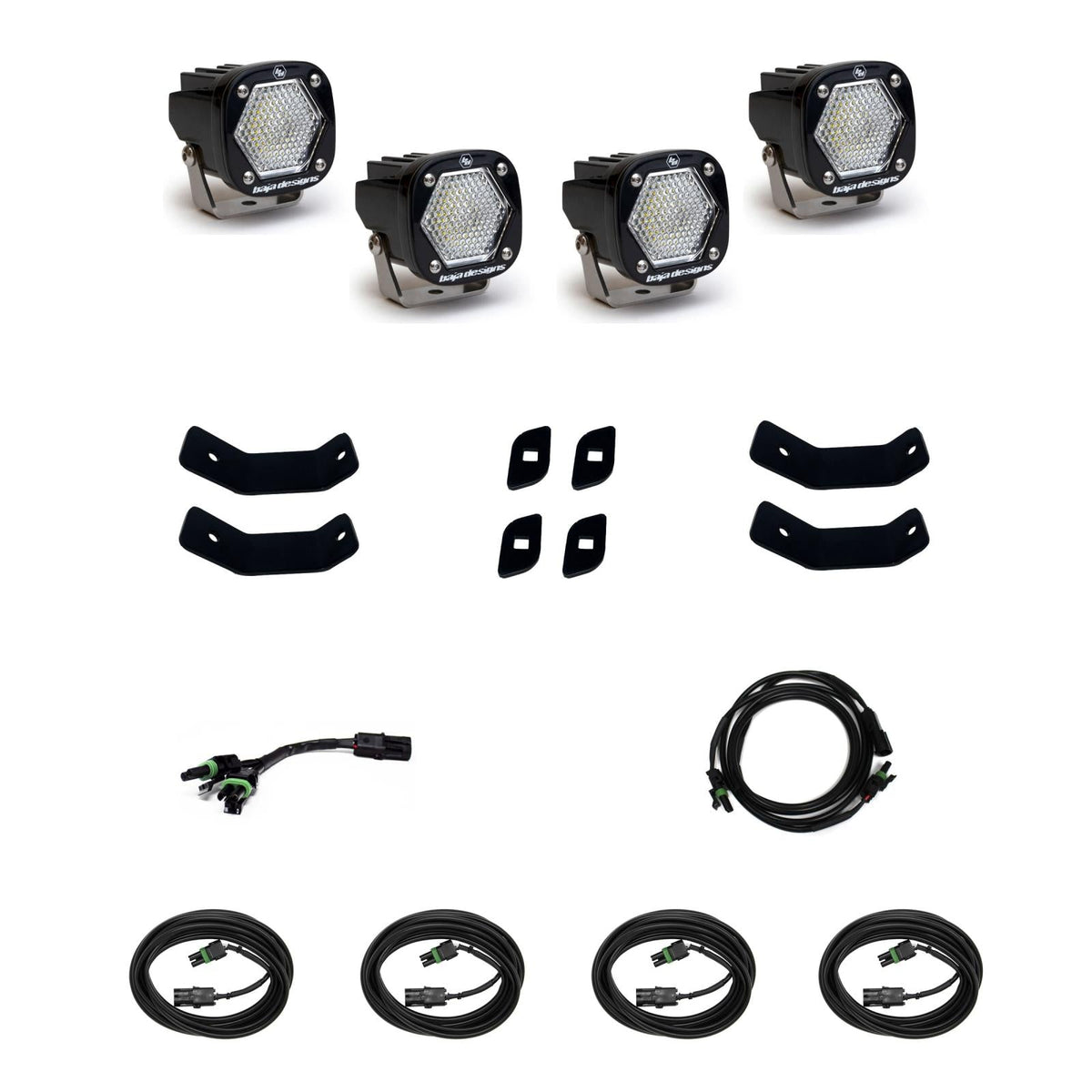 2019-On Mercedes Sprinter Van S1 Roof Rack Rail Kit Baja Designs - 447862
