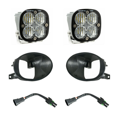 Squadron Pro Fog Pocket Kit 19-24 Sprinter 1500/2500/3500 (Wide Cornering; Clear) - 447864