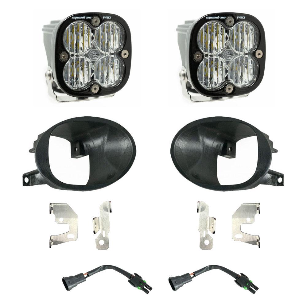 Squadron Pro Fog Pocket Kit 19-24 Sprinter 1500/2500/3500 (Wide Cornering; Clear) - 447864