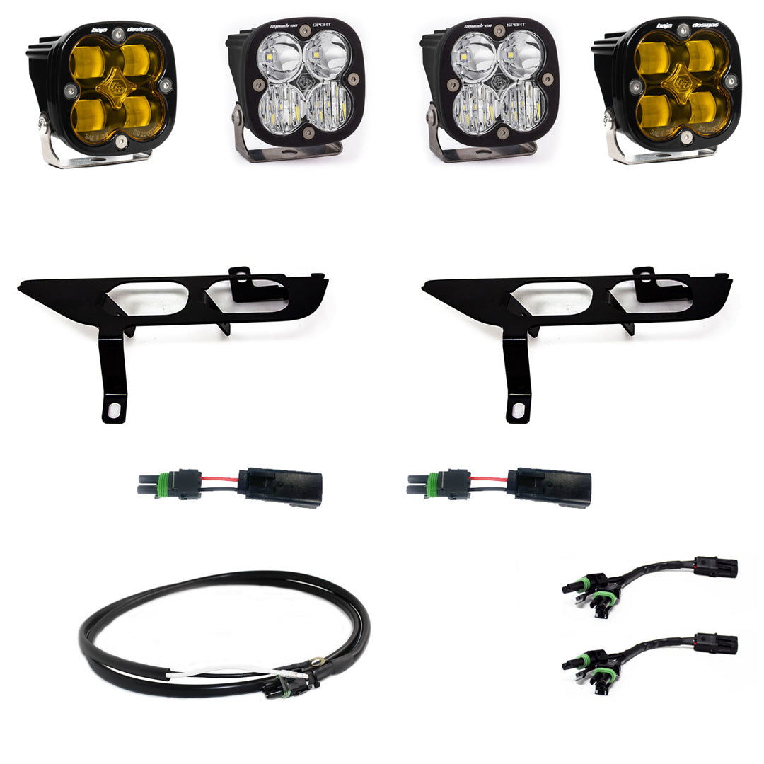 Ford, F150, (21-On), FPK, SAE Baja Amber/Sport DC, Up w/ DRL Baja Designs - 447869UP