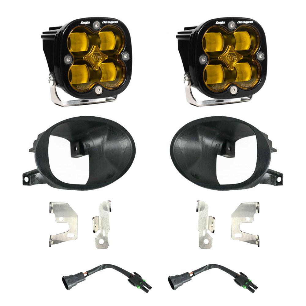 Squadron SAE Fog Pocket Kit 19-24 Sprinter 1500/2500/3500 (SAE Fog; Baja Amber) - 447873