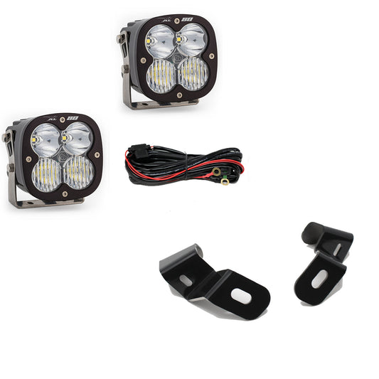 Dodge Ram LED Light Pods For Ram 2500/3500 19-On A-Pillar Kits XL 80 Driving Combo Baja Designs - 448041