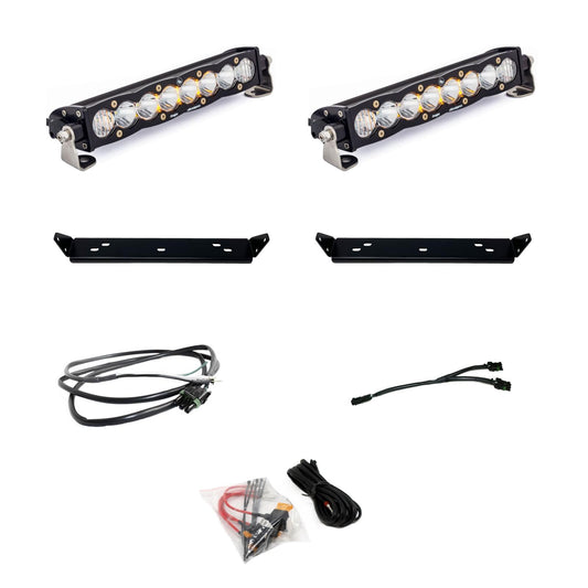 10 Inch S8 D/C Clear Behind Grill Kit fits 21-On Ford Raptor Baja Designs - 448065