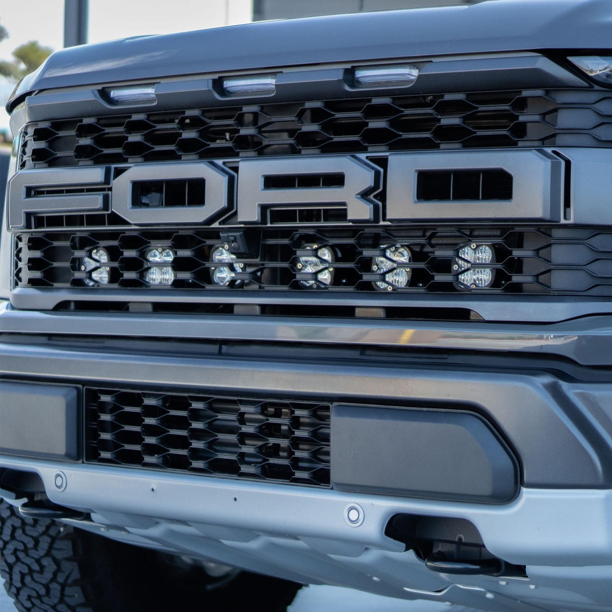 10 Inch S8 D/C Baja Amber Behind Grill Kit fits 21-On Ford Raptor Baja Designs - 448066
