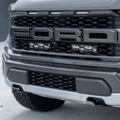 10 Inch S8 D/C Baja Amber Behind Grill Kit fits 21-On Ford Raptor Baja Designs - 448066