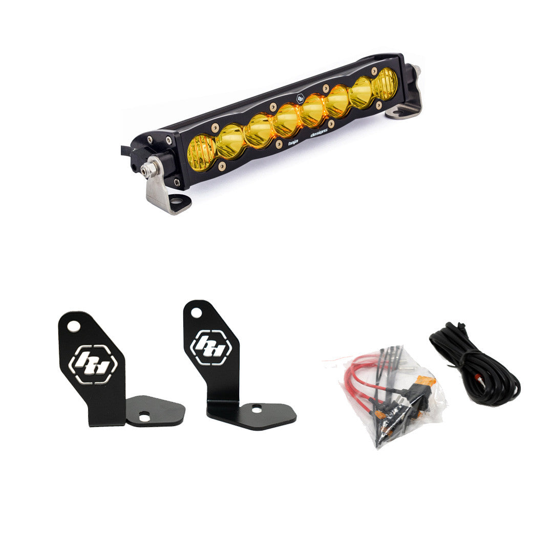 Polaris Pro-R S8 10 inch Hood Mount Kit Baja Amber Baja Designs - 448102