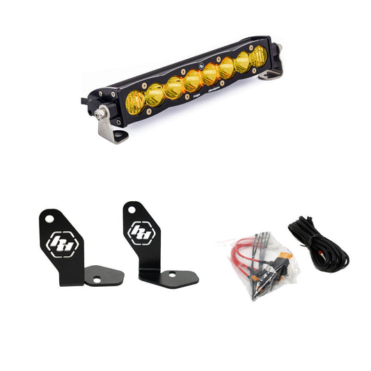 Polaris Pro-R S8 10 inch Hood Mount Kit Baja Amber Baja Designs - 448102