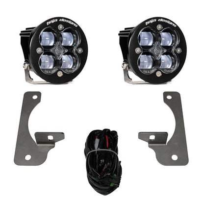 Jeep JK Squadron-R SAE Fog Pocket Light Kit Premium Bumper (Clear)-Jeep 2007-09 Wrangler JK Baja Designs - 448144