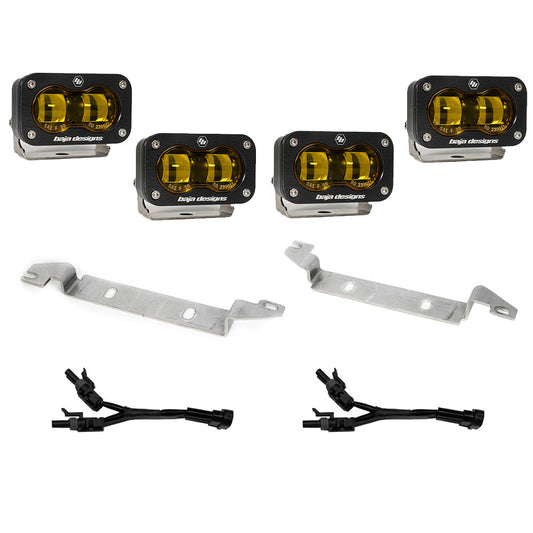 2022-Present Toyota Tundra S2 SAE Baja Amber OEM Fog Replacement Kit Baja Designs - 448167