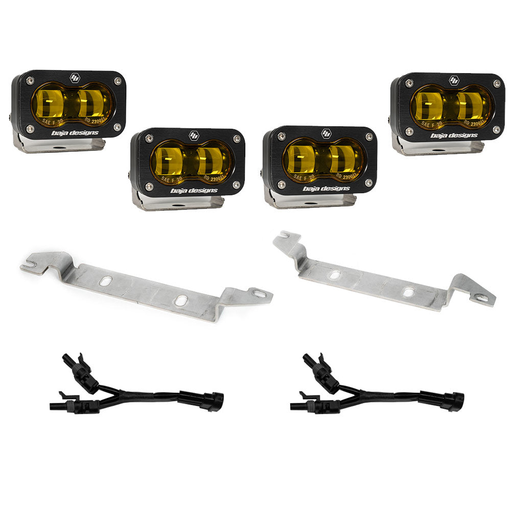 2022-Present Toyota Tundra S2 SAE Baja Amber OEM Fog Replacement Kit Baja Designs - 448167