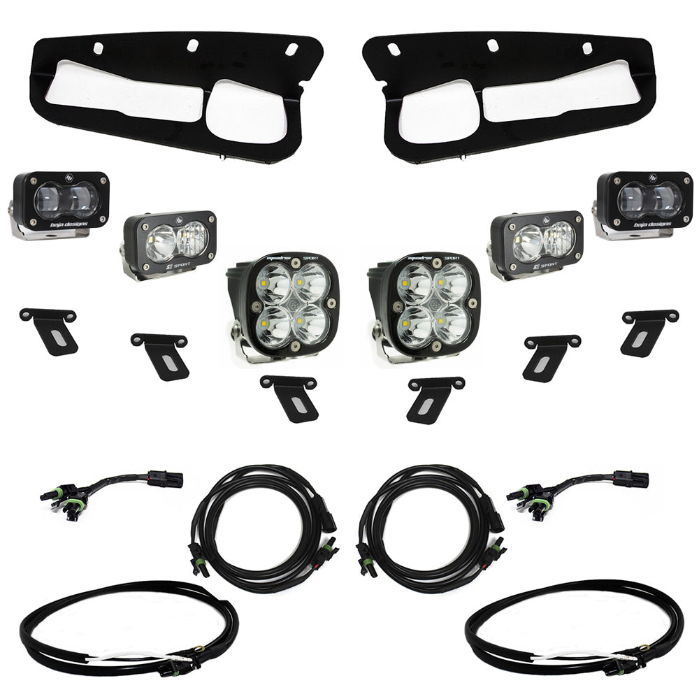 Ford Bronco (21-Present) S2 SAE FPK Sportsmen for OEM Steel Bumper w/Upfitter Wiring Harness Baja Designs - 448174UP