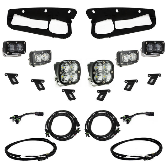 Ford Bronco (21-Present) S2 SAE FPK Sportsmen for OEM Steel Bumper w/Upfitter Wiring Harness Baja Designs - 448174UP