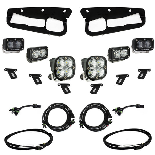 Ford Bronco (21-Present) S2 SAE FPK Pro w/Upfitter Wiring Harness for OEM Steel Bumper Baja Designs - 448175UP