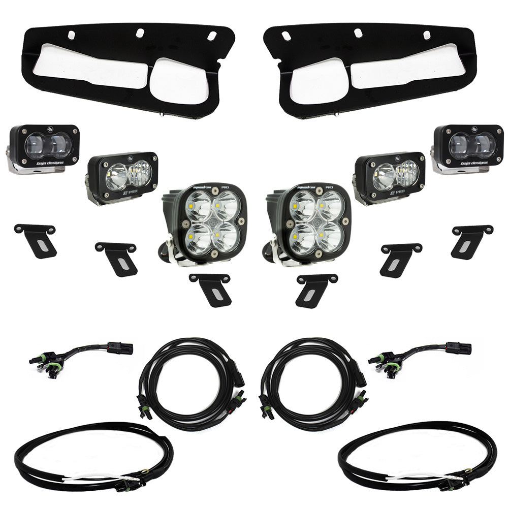 Ford Bronco (21-Present) S2 SAE FPK Pro w/Upfitter Wiring Harness for OEM Steel Bumper Baja Designs - 448175UP