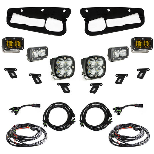 Ford Bronco (21-Present) S2 SAE Baja Amber FPK Sportsmen for OEM Steel Bumper Baja Designs - 448178