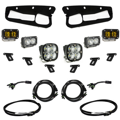 Ford Bronco (21-Present) S2 SAE FPK Sportsmen w/Upfitter Wiring Harness OEM Steel Bumper Baja Designs - 448178UP