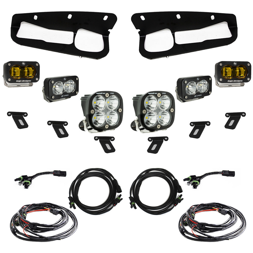 Ford Bronco (21-Present) S2 SAE Baja Amber FPK Pro for OEM Steel Bumper Baja Designs - 448179