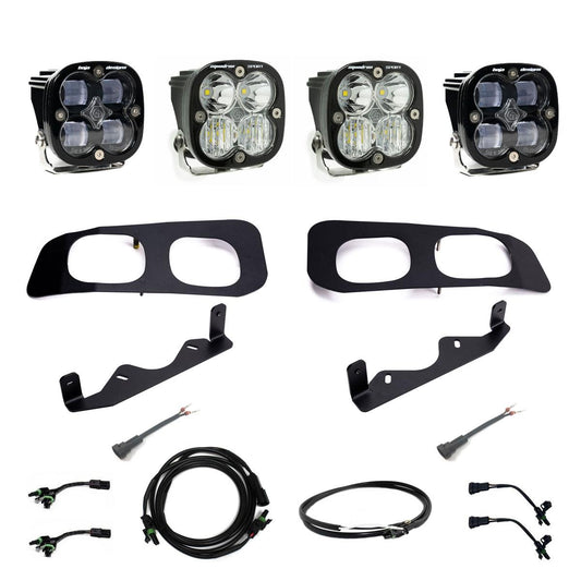 Squadron SAE/Sport Fog Pocket Kit 2023-On Ford F-250/350 Super Duty SAE Fog Clear Upfitter Wiring - 448225UP