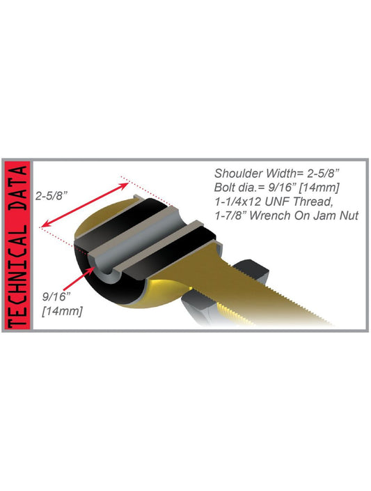 97-18 Wrangler TJ/JKBushing Arm Large Right-Hand Thread TeraFlex