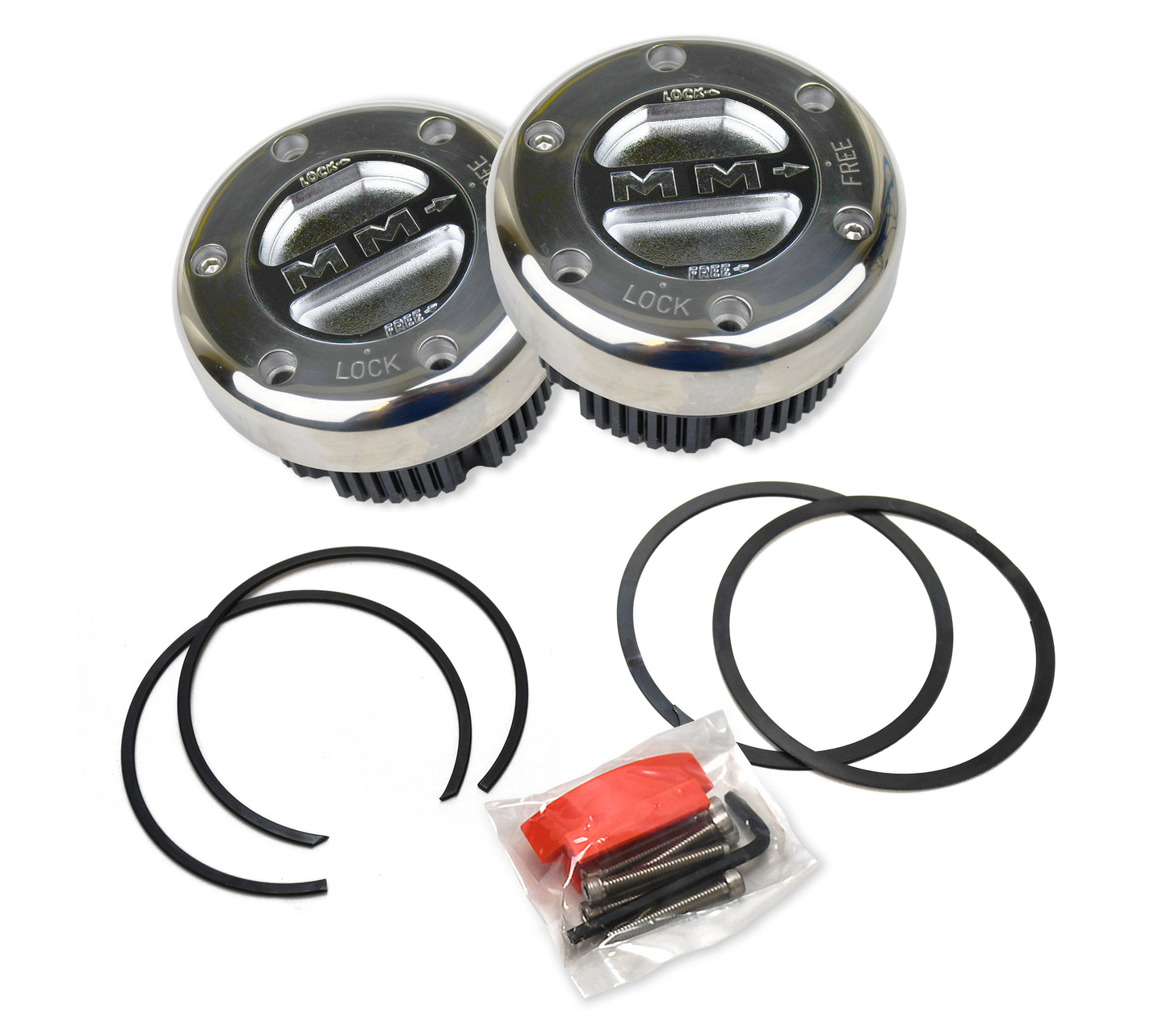Premium Stainless Locking Hubs 35 Spline Dana 60/70 Mile Marker