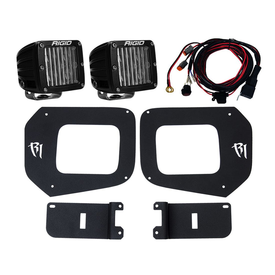 16-20 Toyota Tacoma Fog Light Mount Kit Includes 2 SAE D-Series Lights D-Series Pro RIGID Industries - Default Title