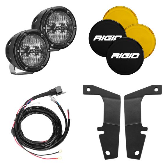 2010-2020 Toyota 4Runner A-Pillar Light Kit, Includes 4 Inch 360-Series Drive RIGID Industries - Default Title