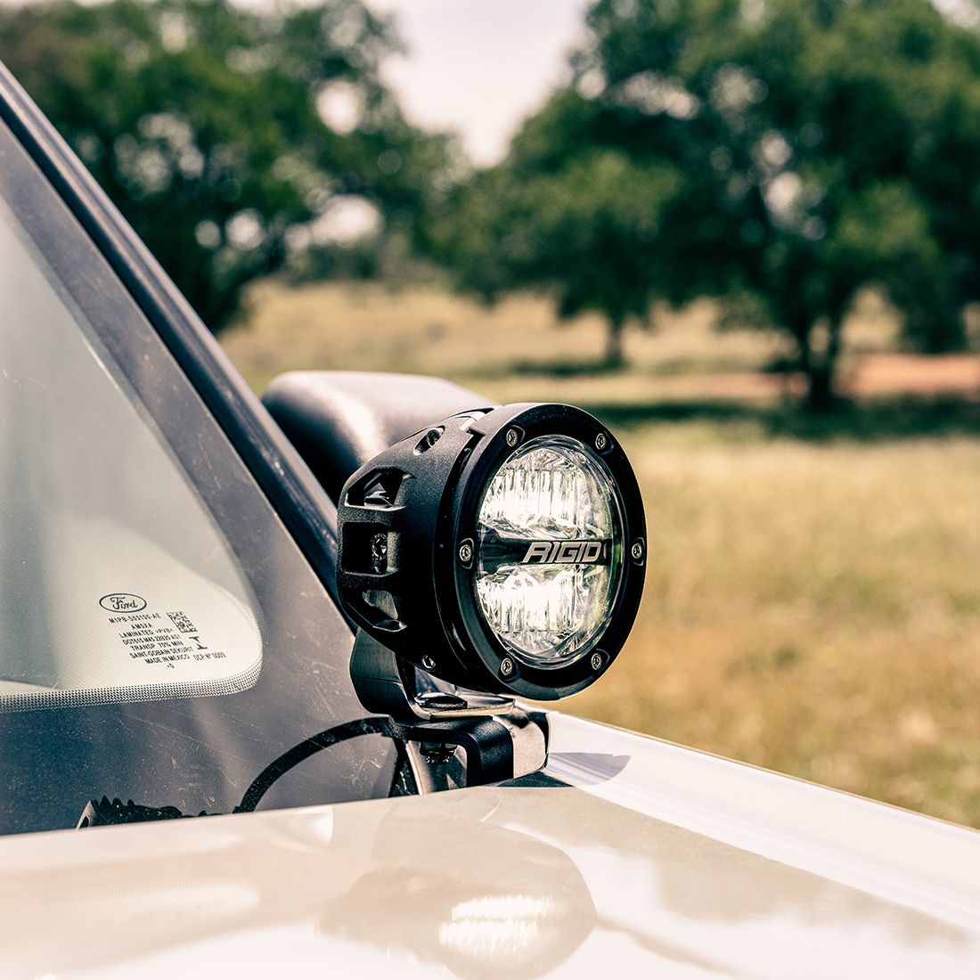 Rigid Industries 2021 Ford Bronco Sport A-Pillar LED Light Mount, Fits 360-Series, D-Series