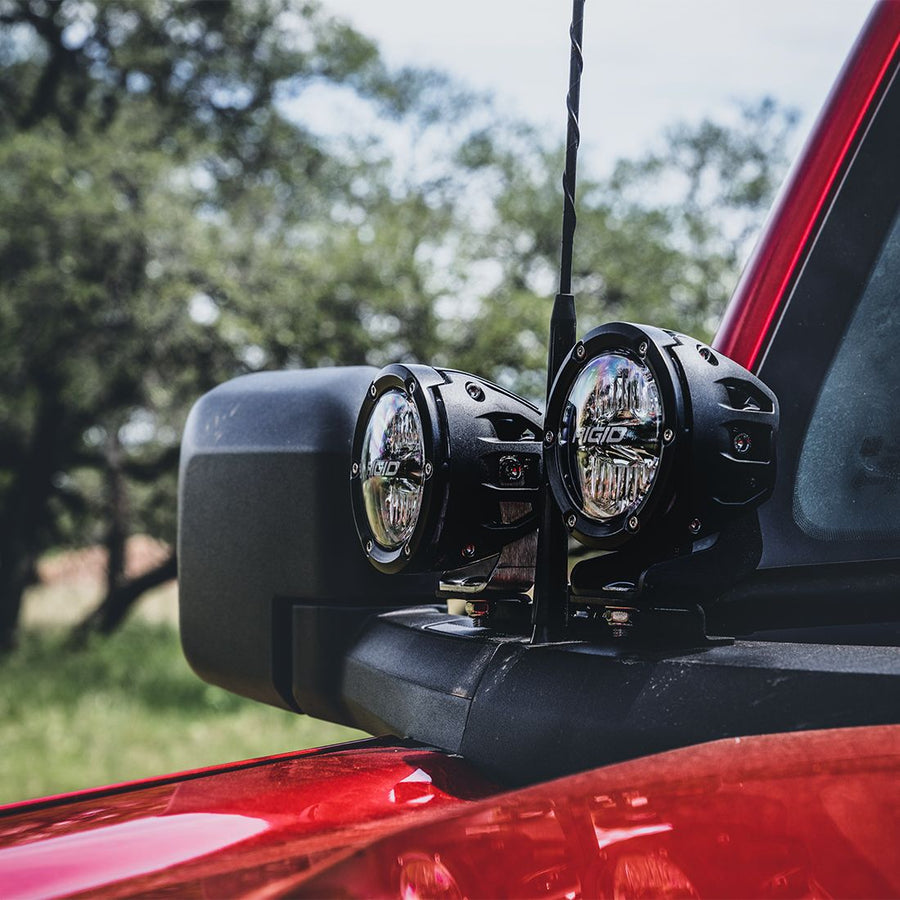 2021-Present Ford Bronco A-Pillar Light Kit with a set of 360 Spot and a set 360 Drive Lights RIGID Industries - Default Title