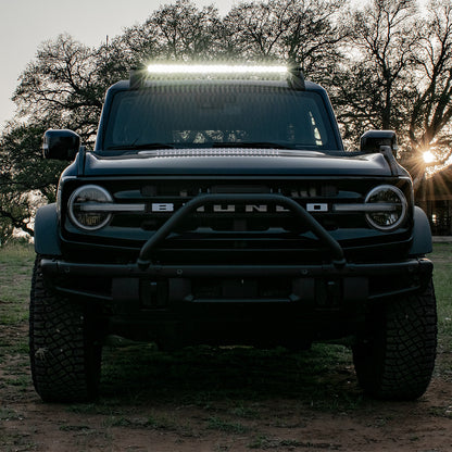 Rigid Industries 2021-Present Ford Bronco Roof Rack Light Kit with a SR Spot/Flood Combo Bar Included