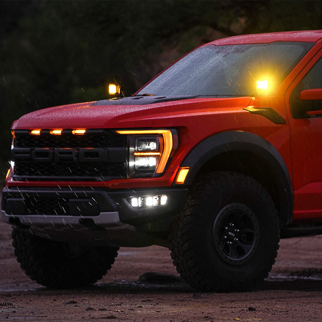 Rigid Industries 2021-Present Ford F-150/Raptor A-Pillar D-SS Light Kit