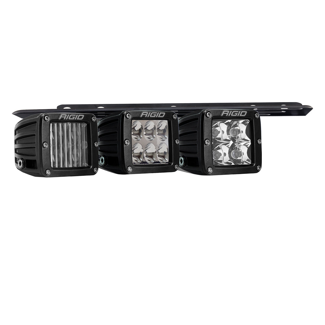 Rigid Industries 2021-Present Ford Raptor Triple Fog Light Kit