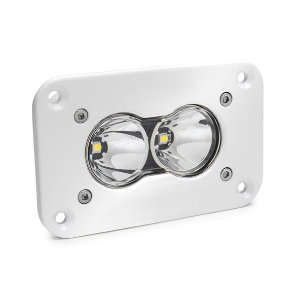 LED Work Light Flush Mount Clear Lens Work/Scene Pattern White S2 Pro Baja Designs - 481006WT