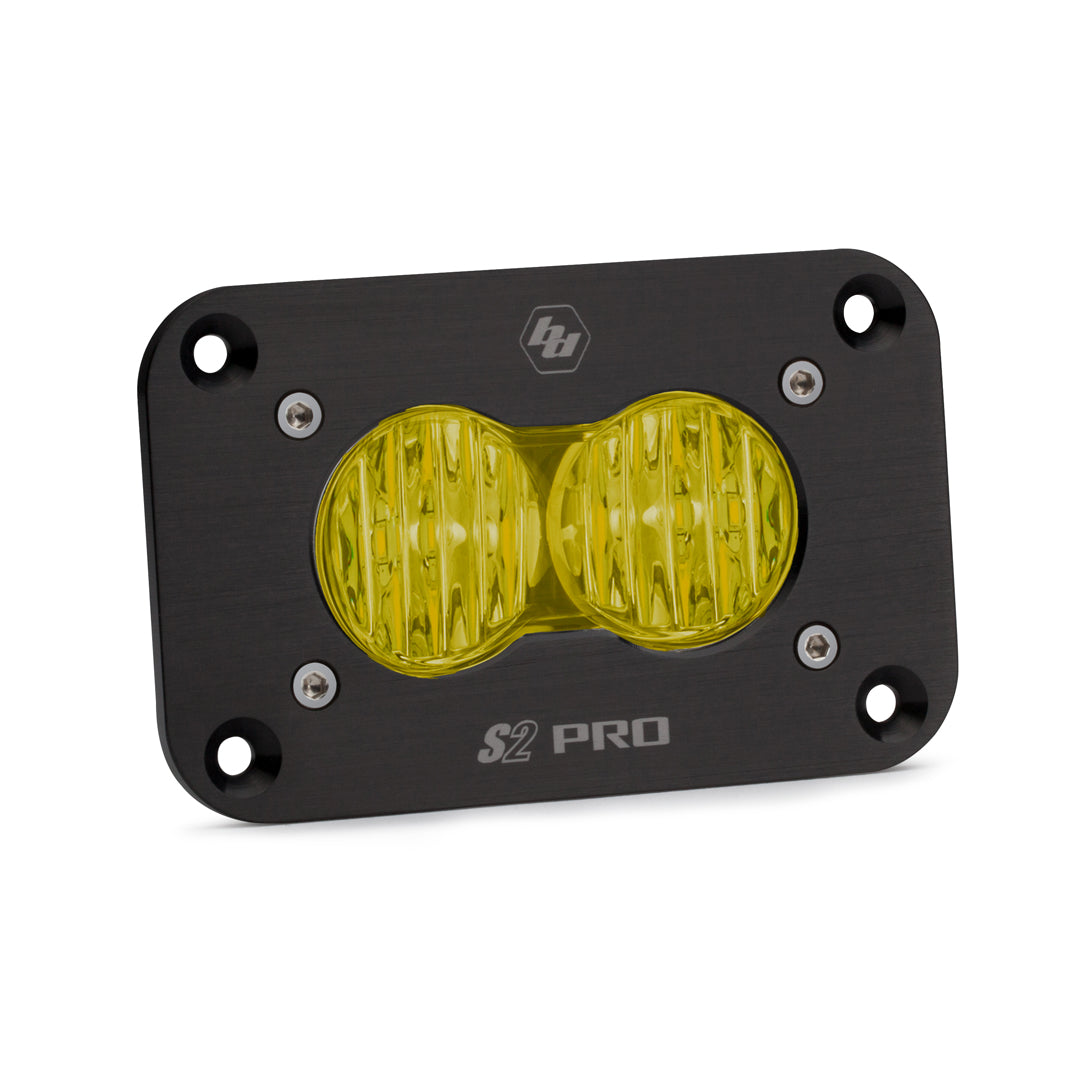 LED Wide Cornering Baja Amber Flush Mount S2 Pro Baja Designs - 481015