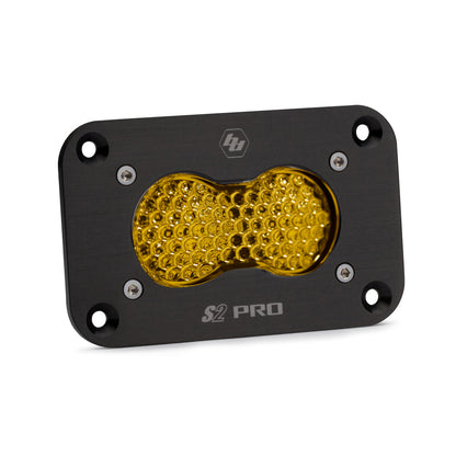 LED Work Light Flush Mount Baja Amber Lens Work/Scene Pattern S2 Pro Baja Designs - 481016