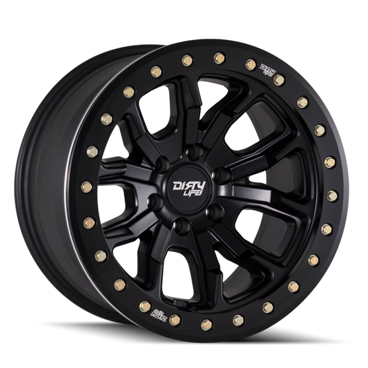 Dirty Life 9303 DT-1 17x9 / 8x170 BP / -12mm Offset / 130.8mm Hub Matte Black Wheel- Beadlock
