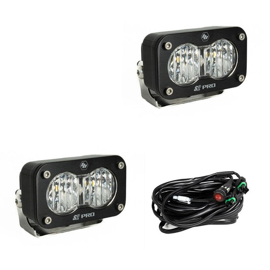 LED Light Pods Wide Cornering Pattern Pair S2 Pro Series Baja Designs - 487805