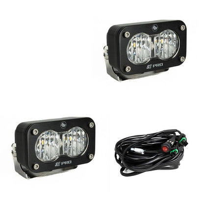 LED Light Pods Wide Cornering Pattern Pair S2 Pro Series Baja Designs - 487805