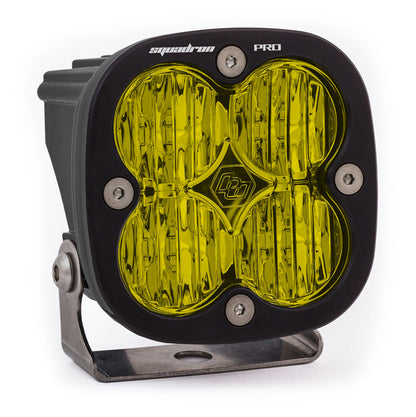 LED Light Pod Black Baja Amber Lens Wide Cornering Pattern Squadron Pro Baja Designs - 490015
