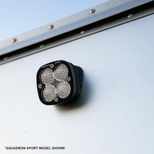 Flush Mount LED Light Pod Angled Black Clear Lens Work/Scene Pattern Squadron Pro Baja Designs - 492006