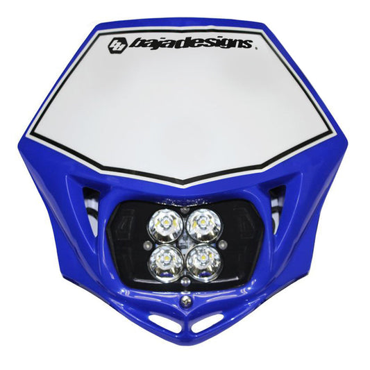 Motorcycle Headlight A/C LED Race Light Blue Squadron Pro Baja Designs - 497001BUAC