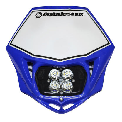 Motorcycle Headlight LED Race Light Blue Squadron Pro Baja Designs - 497001BU