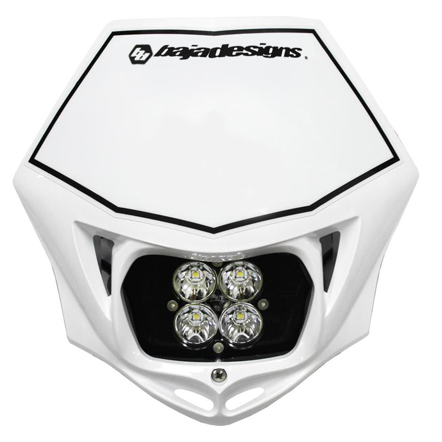 Motorcycle Headlight LED Race Light White Squadron Pro Baja Designs - 497001WT