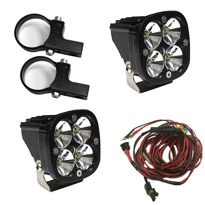 LED Light Pods Kit W/Horiz Mounts 2.00 Inch Harness Squadron Pro Baja Designs - 497105