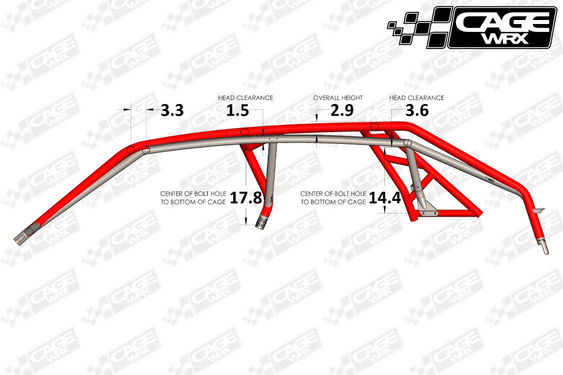 Polaris RZR Pro S4 / Turbo R4 Roll Cage KIT | "SUPER SHORTY"