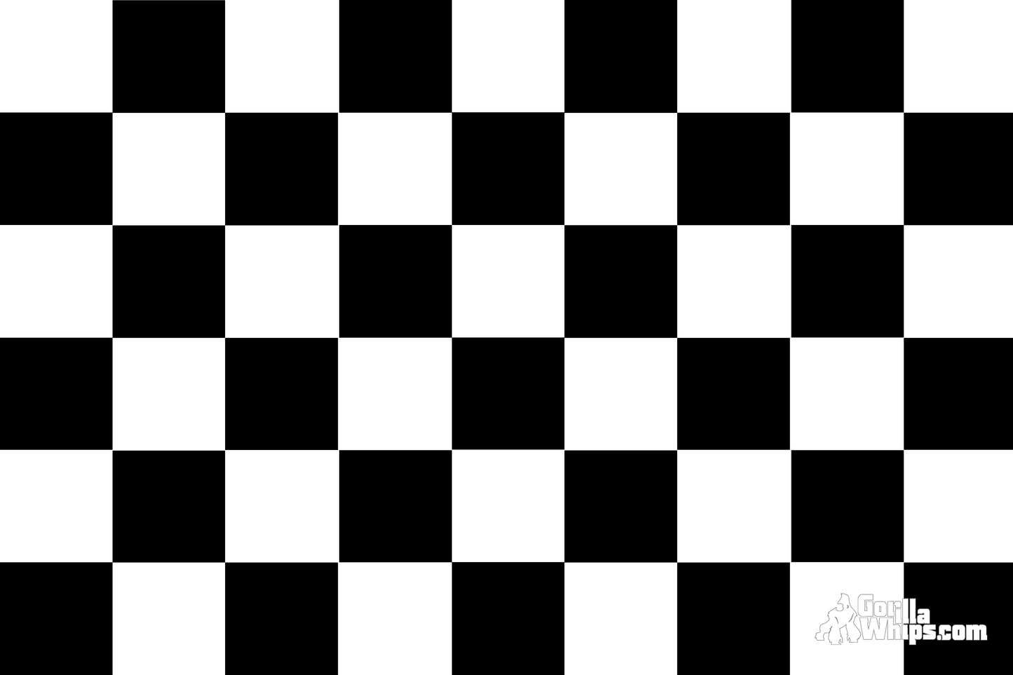 Black Checkered 12x18 Grommet Whip Flag